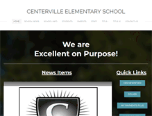 Tablet Screenshot of centervilleelementary.org